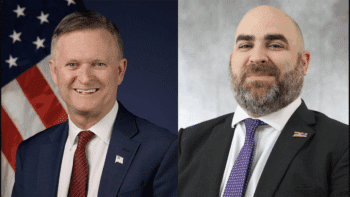 U.S. Deputy Transportation Secretary Steven Bradbury (left) and CTDOT Commissioner Garrett Eucalitto. (Photographs courtesy of the respective government agencies)